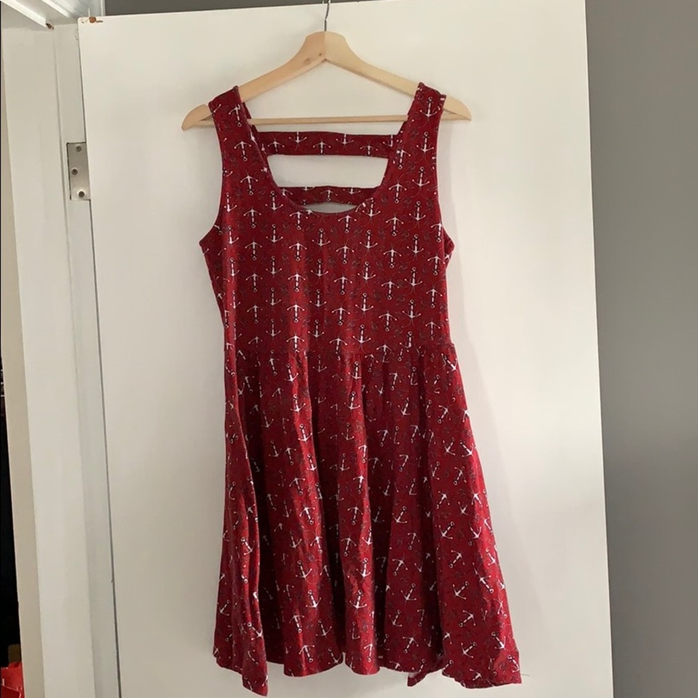Hot topic fit & flare anchor dress